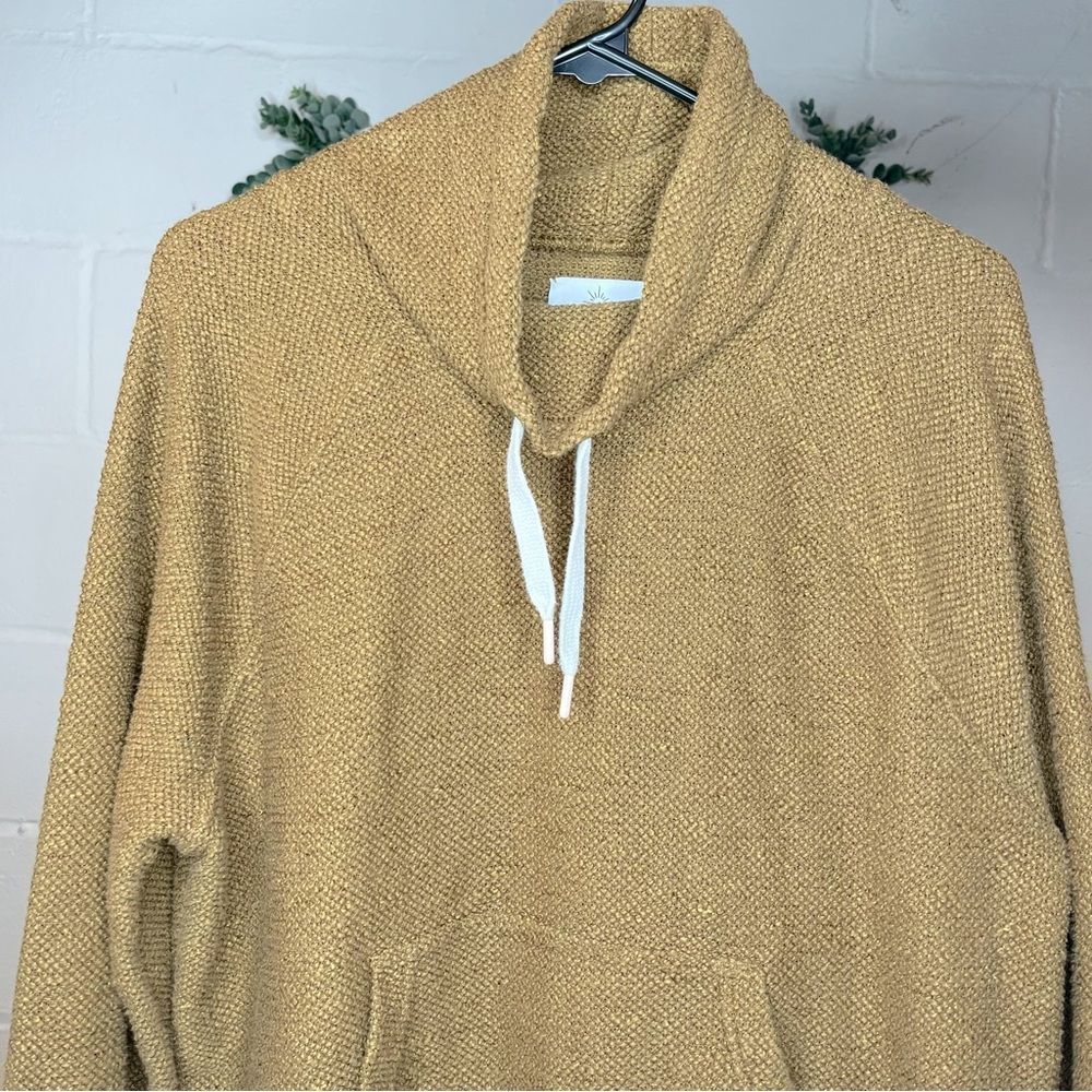 Cozy Camel Cowl-Neck Pullover Hoodie
